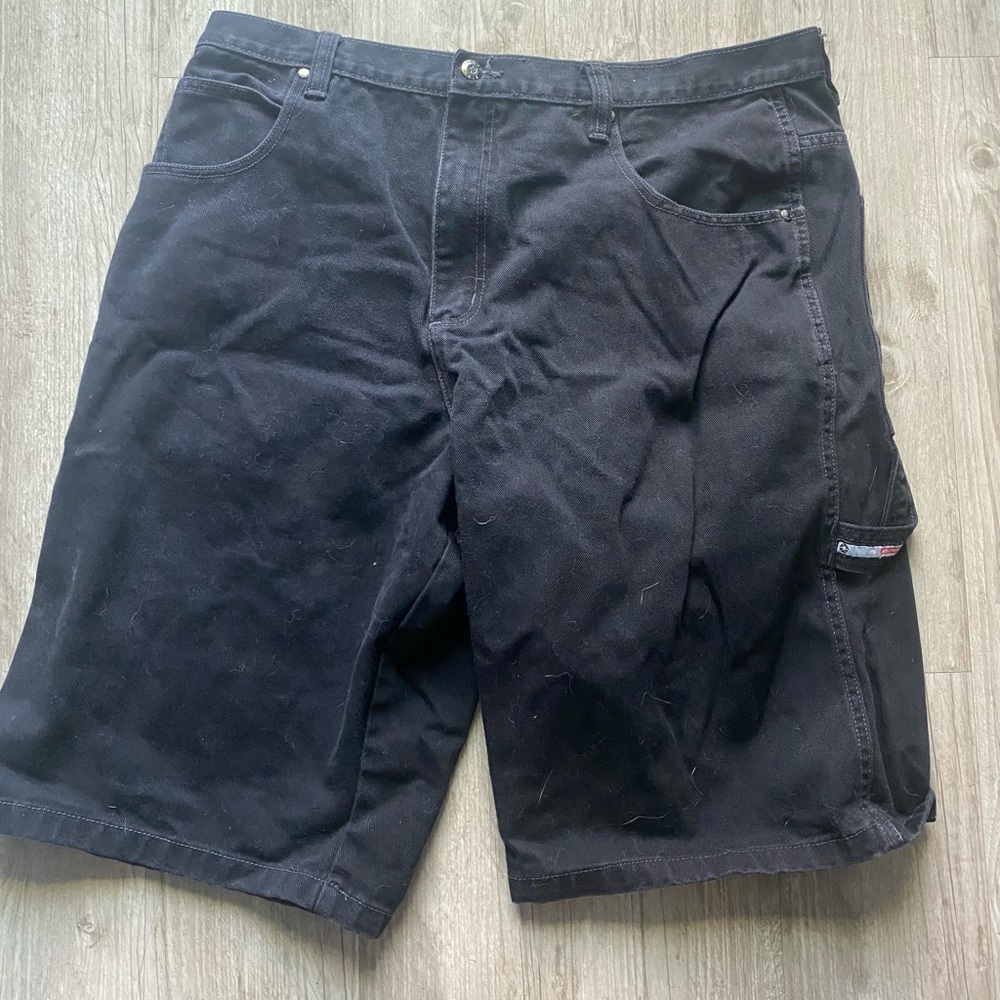 Black baggy southpole jorts